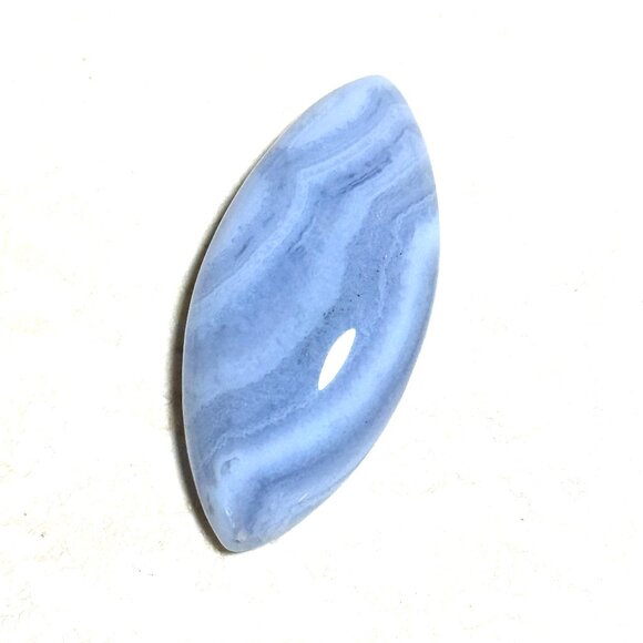 Blue Lace Agate Horse Eye Shape Cabochon - Picture 1 of 9